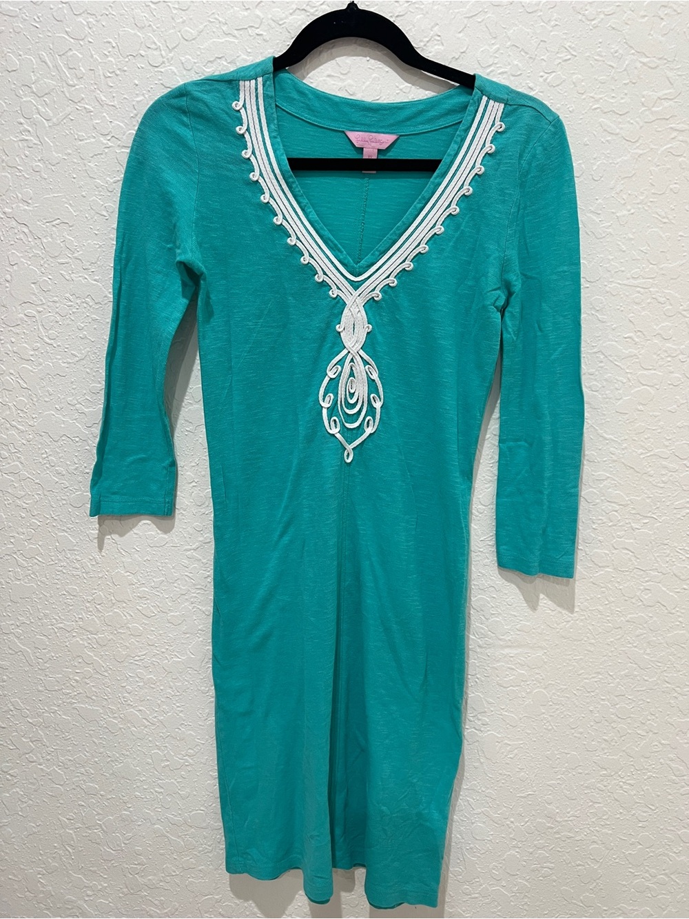 Lilly Pulitzer Tidewater Tunic Dress Seafoam Green XS